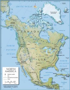 उत्तरी अमेरिका महाद्वीप के महत्वपूर्ण तथ्य/ Important facts of North America Continent